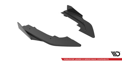 Street Pro Diffusor Flaps passend für Audi RS3 Limousine 8Y roter Kern + Hochglanz Flaps