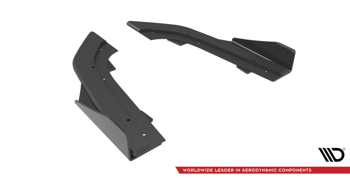 Street Pro Diffusor Flaps passend für Audi RS3 Limousine 8Y schwarz matt + Hochglanz Flaps