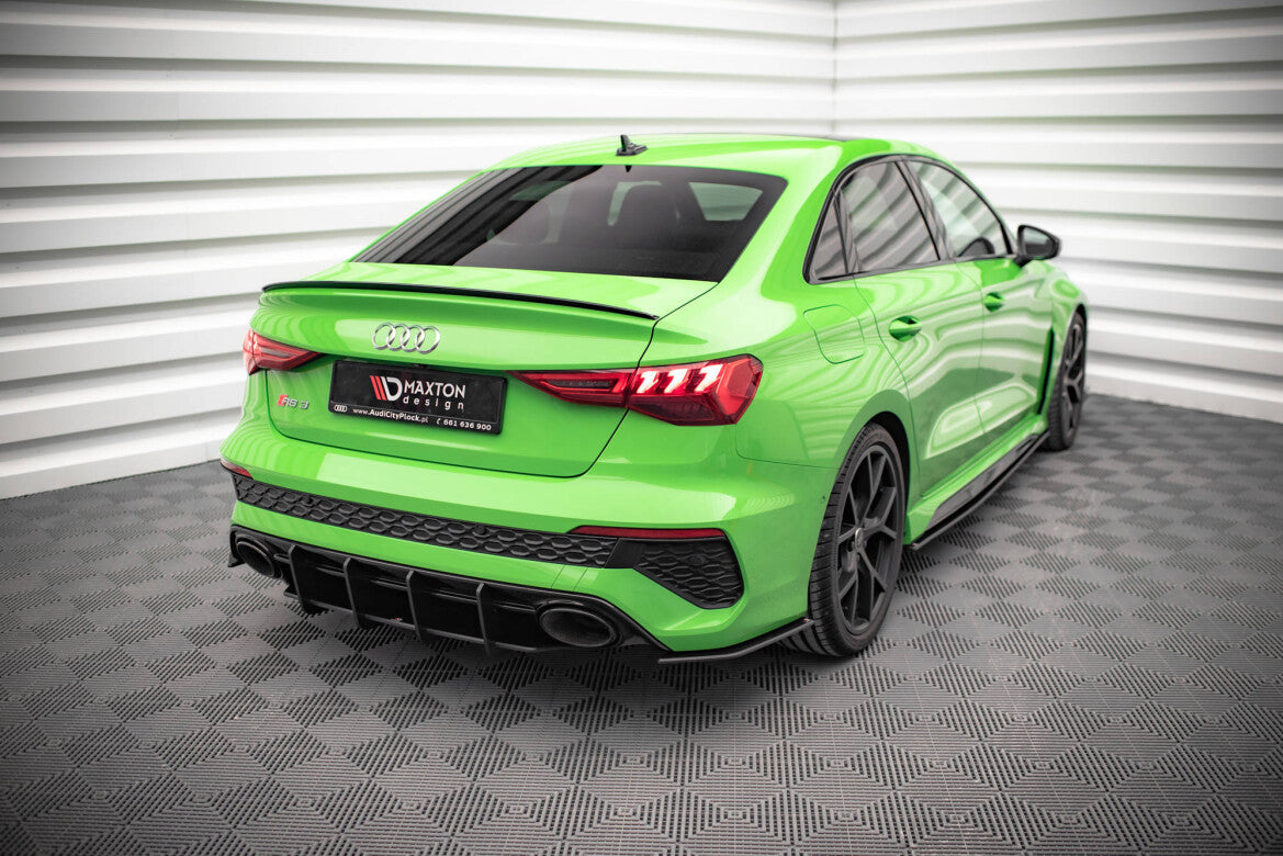 Street Pro Diffusor Flaps passend für Audi RS3 Limousine 8Y schwarz matt