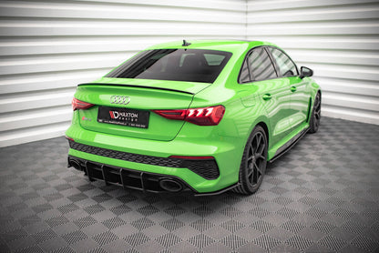 Street Pro Diffusor Flaps passend für Audi RS3 Limousine 8Y schwarz matt
