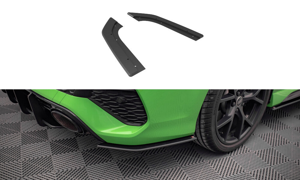 Street Pro Diffusor Flaps passend für Audi RS3 Limousine 8Y schwarz matt