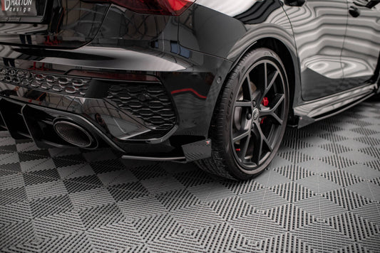 Street Pro Diffusor Flaps passend für Audi RS3 Sportback 8Y schwarz matt + Hochglanz Flaps