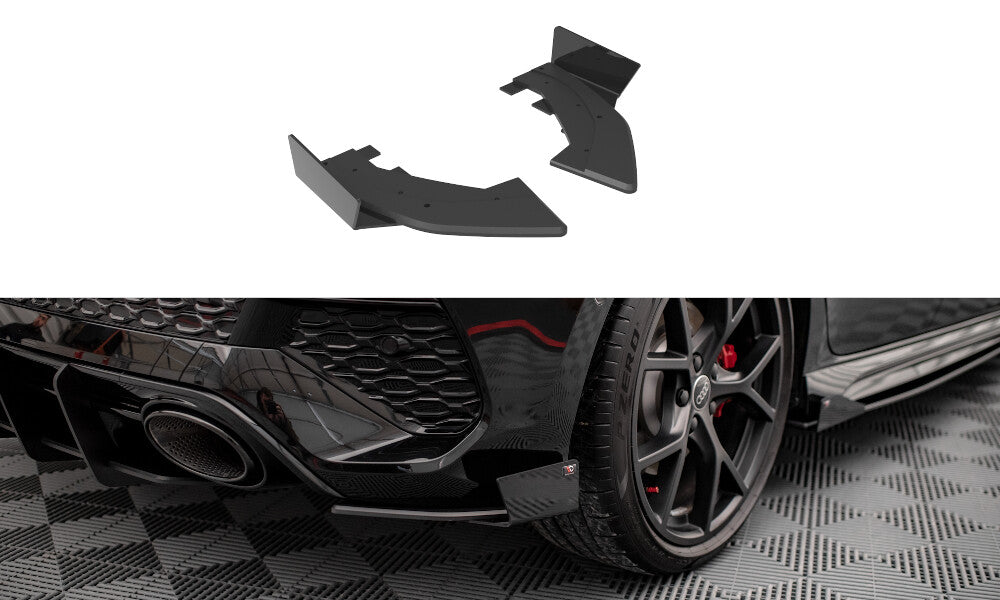 Street Pro Diffusor Flaps passend für Audi RS3 Sportback 8Y schwarz matt + Hochglanz Flaps