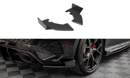 Street Pro Diffusor Flaps passend für Audi RS3 Sportback 8Y schwarz matt + Hochglanz Flaps