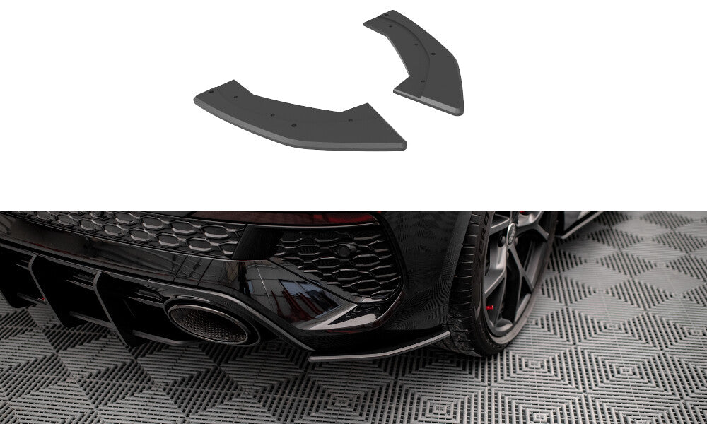 Street Pro Diffusor Flaps passend für Audi RS3 Sportback 8Y schwarz matt