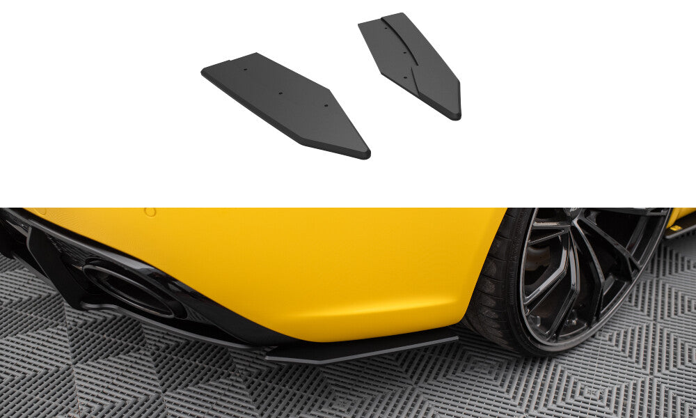 Street Pro Diffusor Flaps passend für Audi RS4 B8 roter Kern