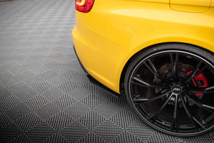 Street Pro Diffusor Flaps passend für Audi RS4 B8 roter Kern
