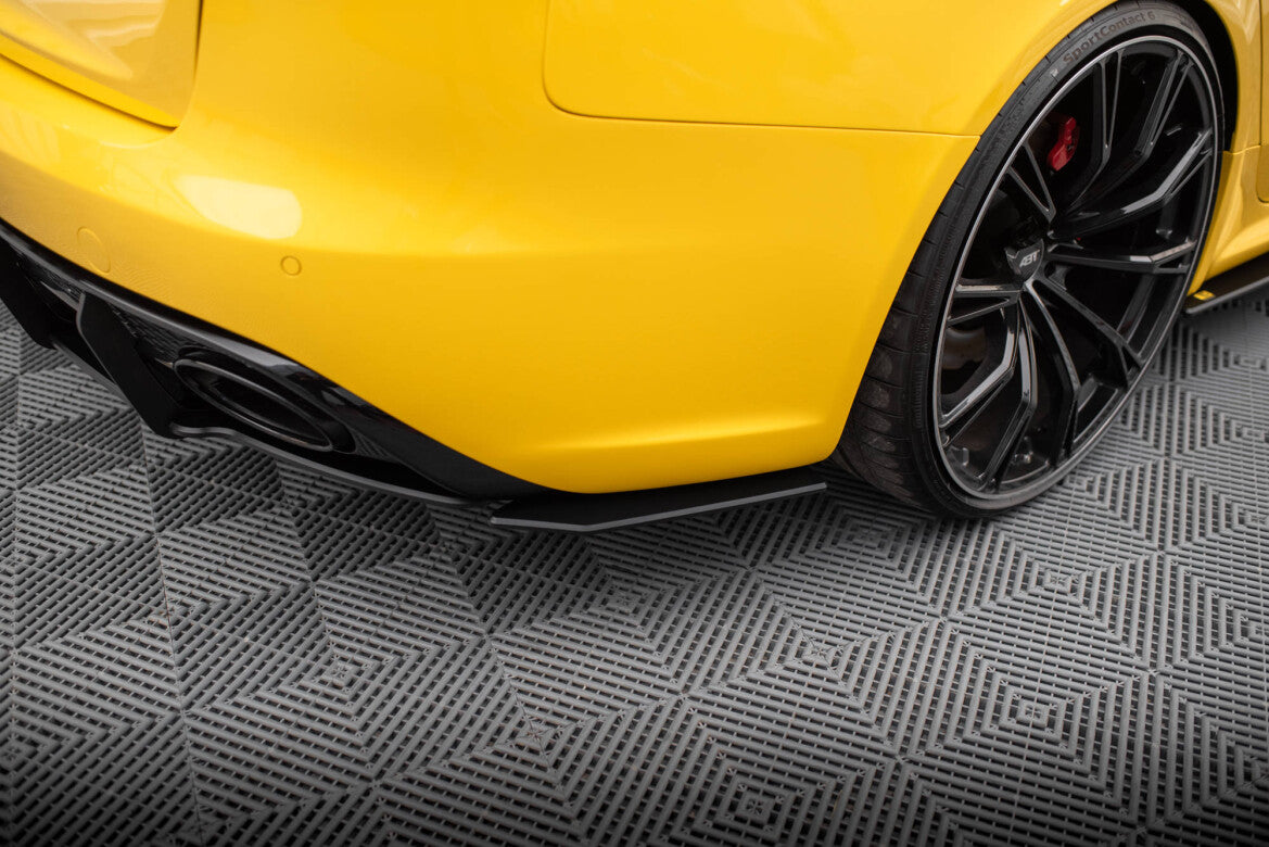 Street Pro Diffusor Flaps passend für Audi RS4 B8 schwarz matt