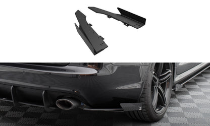 Street Pro Diffusor Flaps passend für Audi RS6 Avant C6 schwarz matt + Hochglanz Flaps