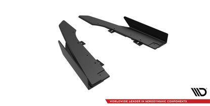 Street Pro Diffusor Flaps passend für Audi RS6 Avant C6 schwarz matt + Hochglanz Flaps