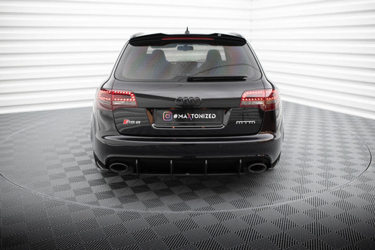 Street Pro Diffusor Flaps passend für Audi RS6 Avant C6 schwarz matt