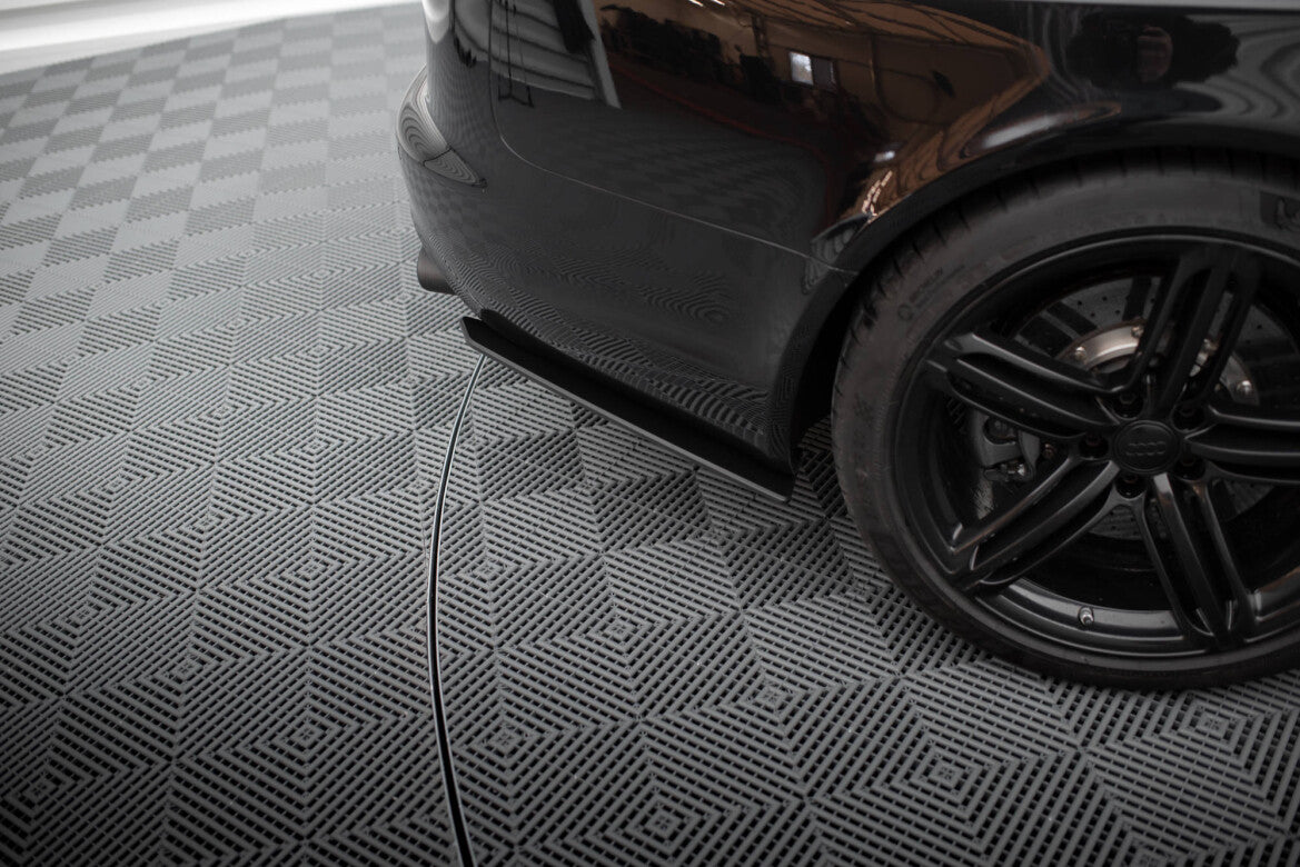 Street Pro Diffusor Flaps passend für Audi RS6 Avant C6 schwarz matt