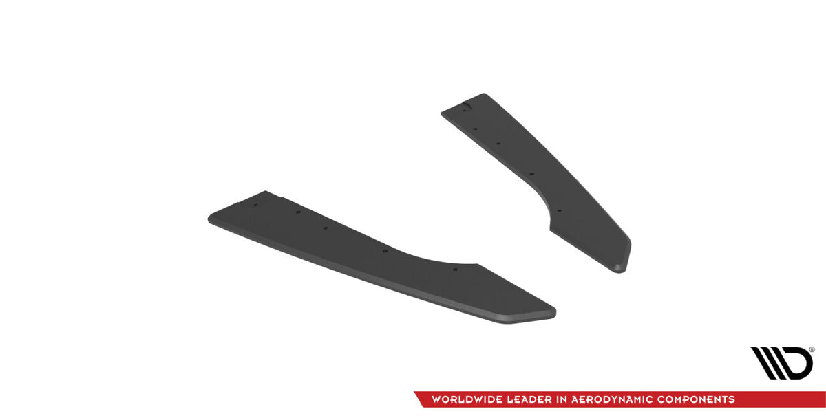 Street Pro Diffusor Flaps passend für Audi RS6 Avant C6 schwarz matt
