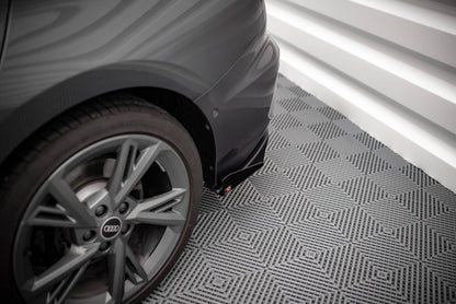 Street Pro Diffusor Flaps passend für Audi S3 Limousine 8Y schwarz matt + Hochglanz Flaps