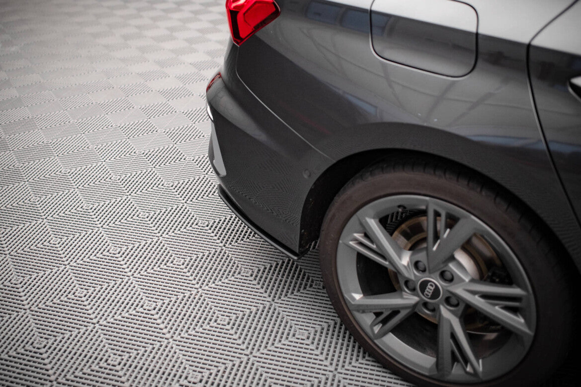 Street Pro Diffusor Flaps passend für Audi S3 Limousine 8Y schwarz matt