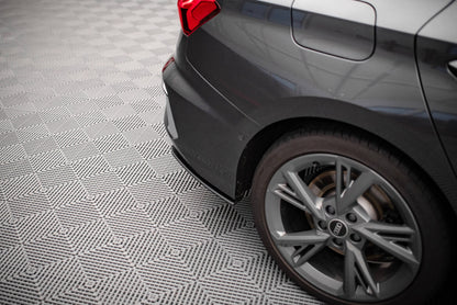 Street Pro Diffusor Flaps passend für Audi S3 Limousine 8Y schwarz matt