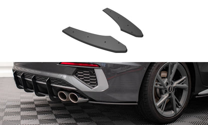 Street Pro Diffusor Flaps passend für Audi S3 Limousine 8Y schwarz matt