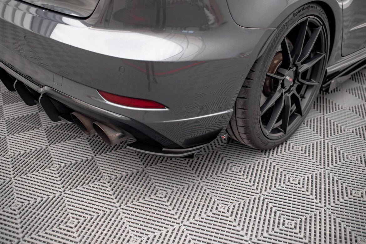 Street Pro Diffusor Flaps passend für Audi S3 Sportback 8V FL schwarz matt + Hochglanz Flaps