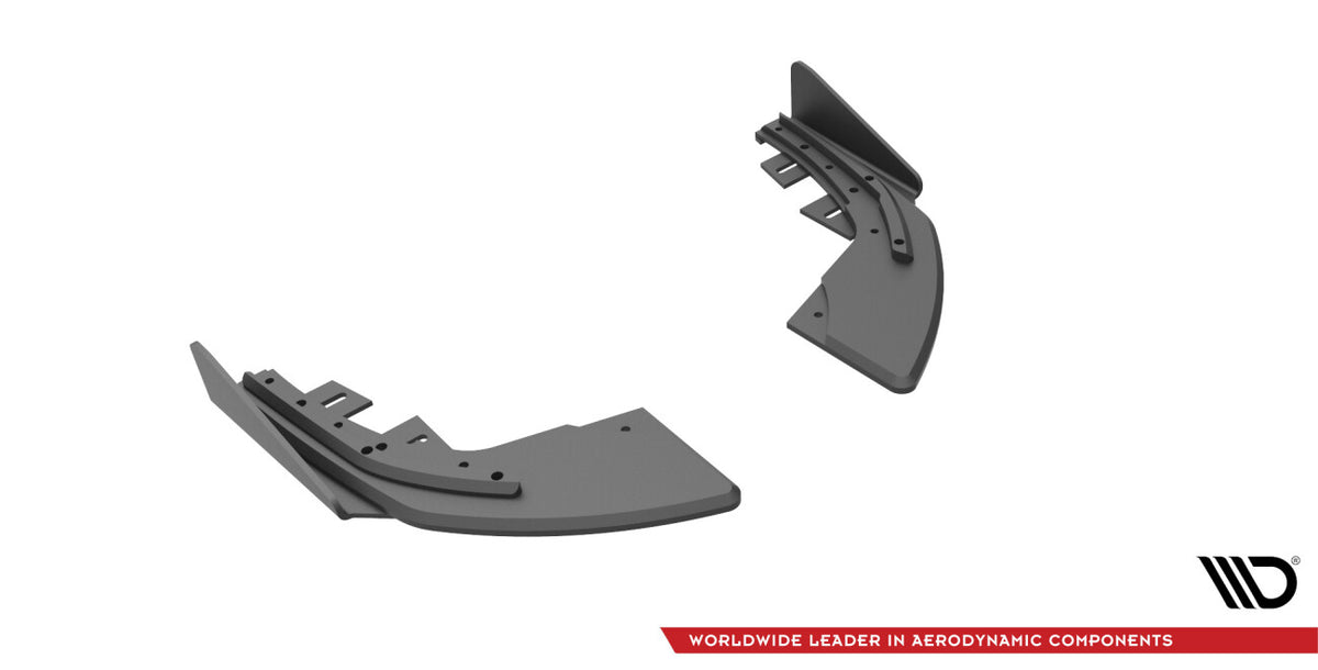 Street Pro Diffusor Flaps passend für Audi S3 Sportback 8V FL schwarz matt + Hochglanz Flaps