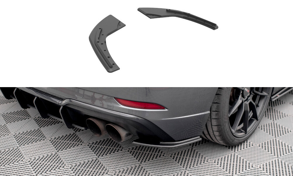 Street Pro Diffusor Flaps passend für Audi S3 Sportback 8V FL schwarz matt