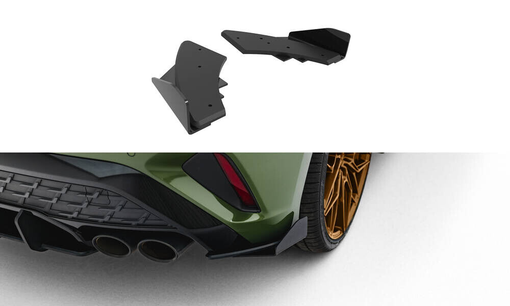 Street Pro Diffusor Flaps passend für Audi S3 Sportback 8Y FL schwarz matt + Hochglanz Flaps