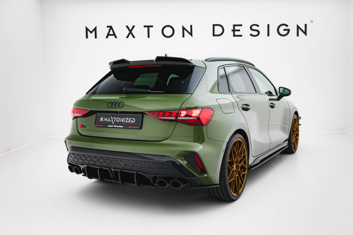 Street Pro Diffusor Flaps passend für Audi S3 Sportback 8Y FL schwarz matt