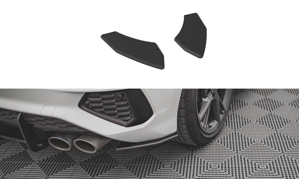 Street Pro Diffusor Flaps passend für Audi S3 Sportback 8Y schwarz matt