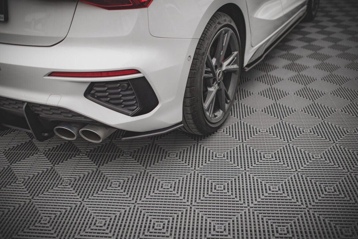 Street Pro Diffusor Flaps passend für Audi S3 Sportback 8Y schwarz matt