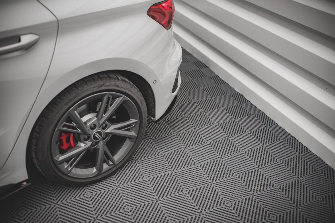 Street Pro Diffusor Flaps passend für Audi S3 Sportback 8Y schwarz matt