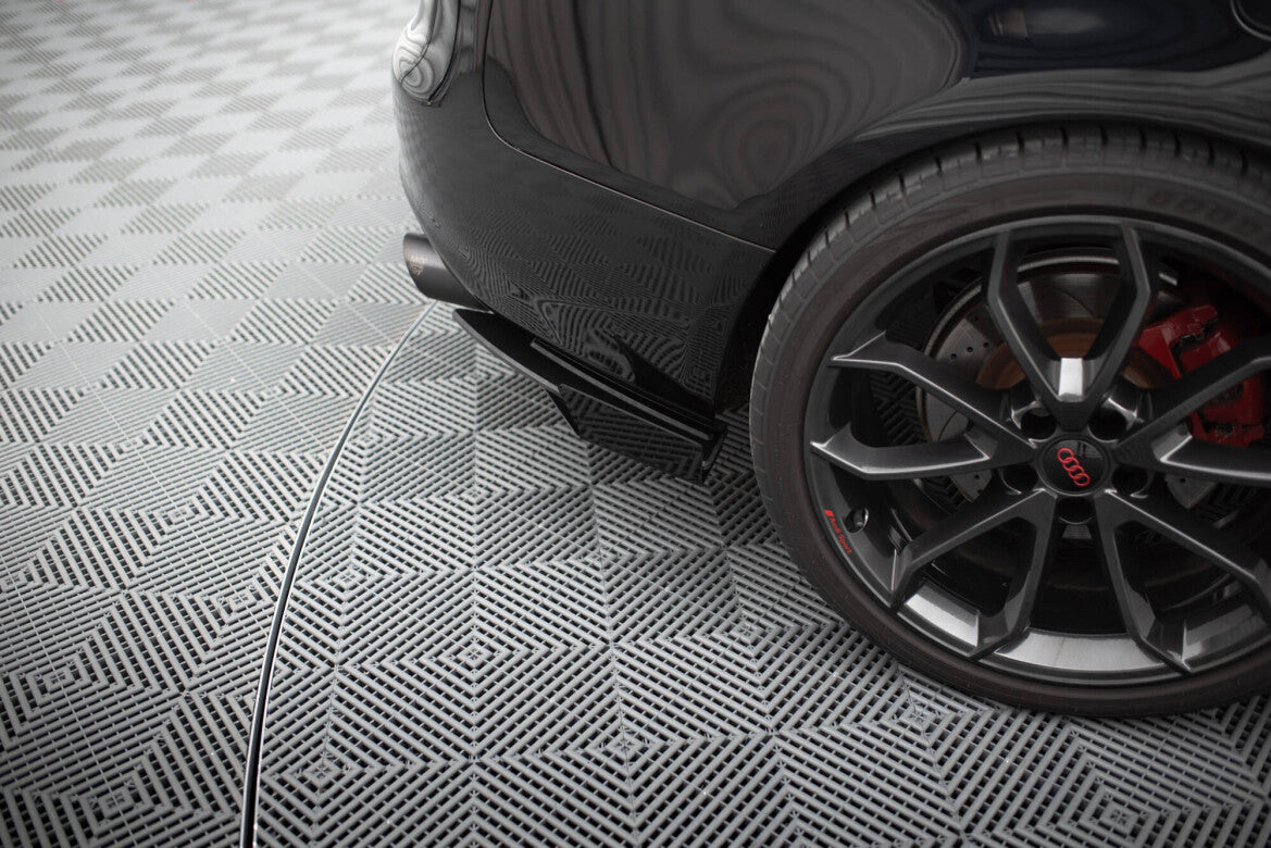 Street Pro Diffusor Flaps passend für Audi S5 / A5 S-Line Coupe / Cabriolet 8T schwarz matt + Hochglanz Flaps