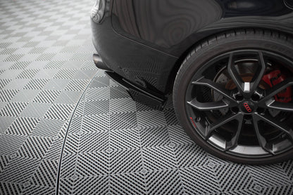 Street Pro Diffusor Flaps passend für Audi S5 / A5 S-Line Coupe / Cabriolet 8T schwarz matt + Hochglanz Flaps