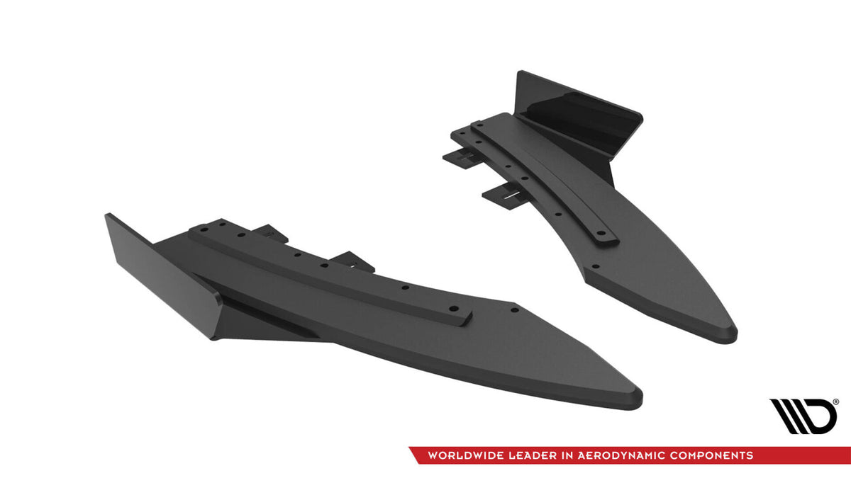 Street Pro Diffusor Flaps passend für Audi S5 / A5 S-Line Coupe / Cabriolet 8T schwarz matt + Hochglanz Flaps