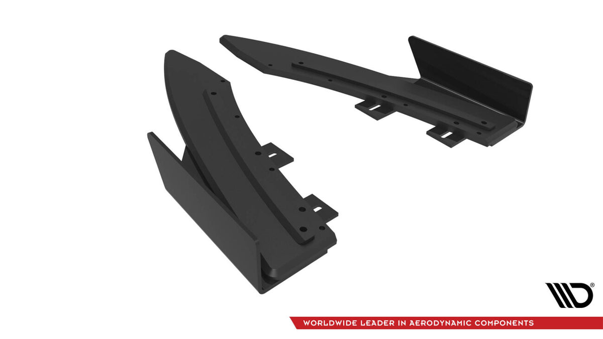 Street Pro Diffusor Flaps passend für Audi S5 / A5 S-Line Coupe / Cabriolet 8T schwarz matt + Hochglanz Flaps