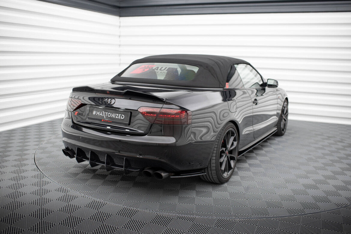 Street Pro Diffusor Flaps passend für Audi S5 / A5 S-Line Coupe / Cabriolet 8T schwarz matt