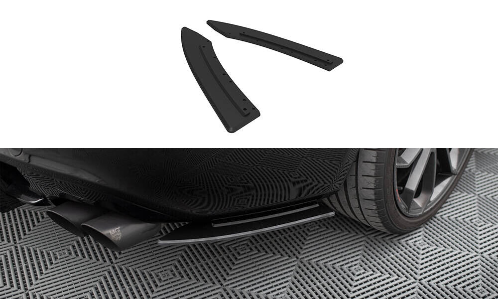Street Pro Diffusor Flaps passend für Audi S5 / A5 S-Line Coupe / Cabriolet 8T schwarz matt