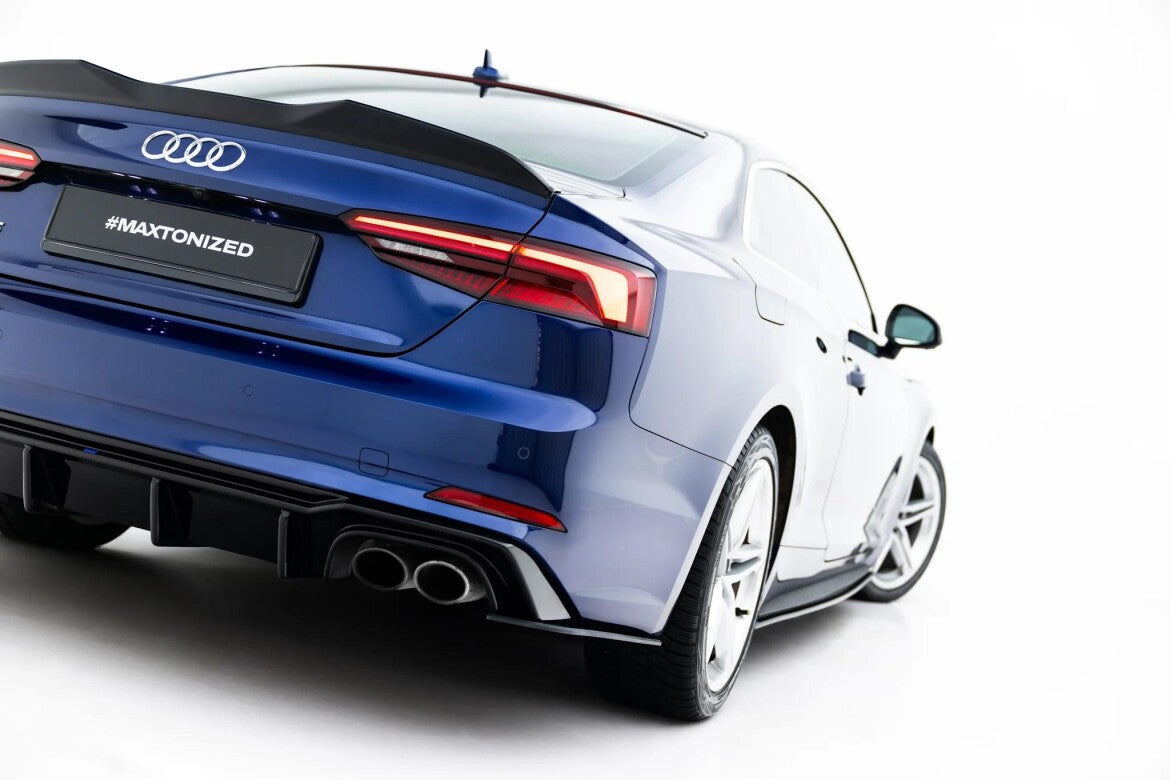 Street Pro Diffusor Flaps passend für Audi S5 Coupe F5 schwarz matt