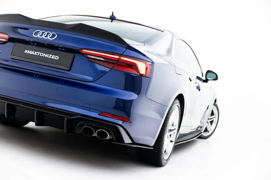 Street Pro Diffusor Flaps passend für Audi S5 Coupe F5 schwarz matt