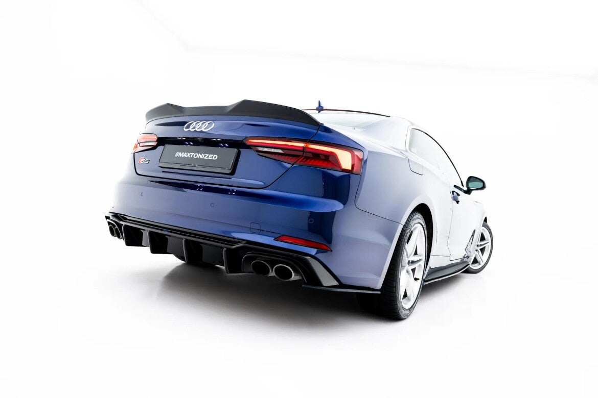 Street Pro Diffusor Flaps passend für Audi S5 Coupe F5 schwarz matt