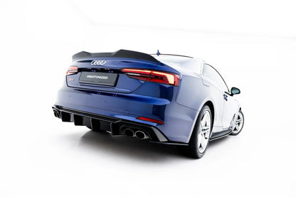 Street Pro Diffusor Flaps passend für Audi S5 Coupe F5 schwarz matt