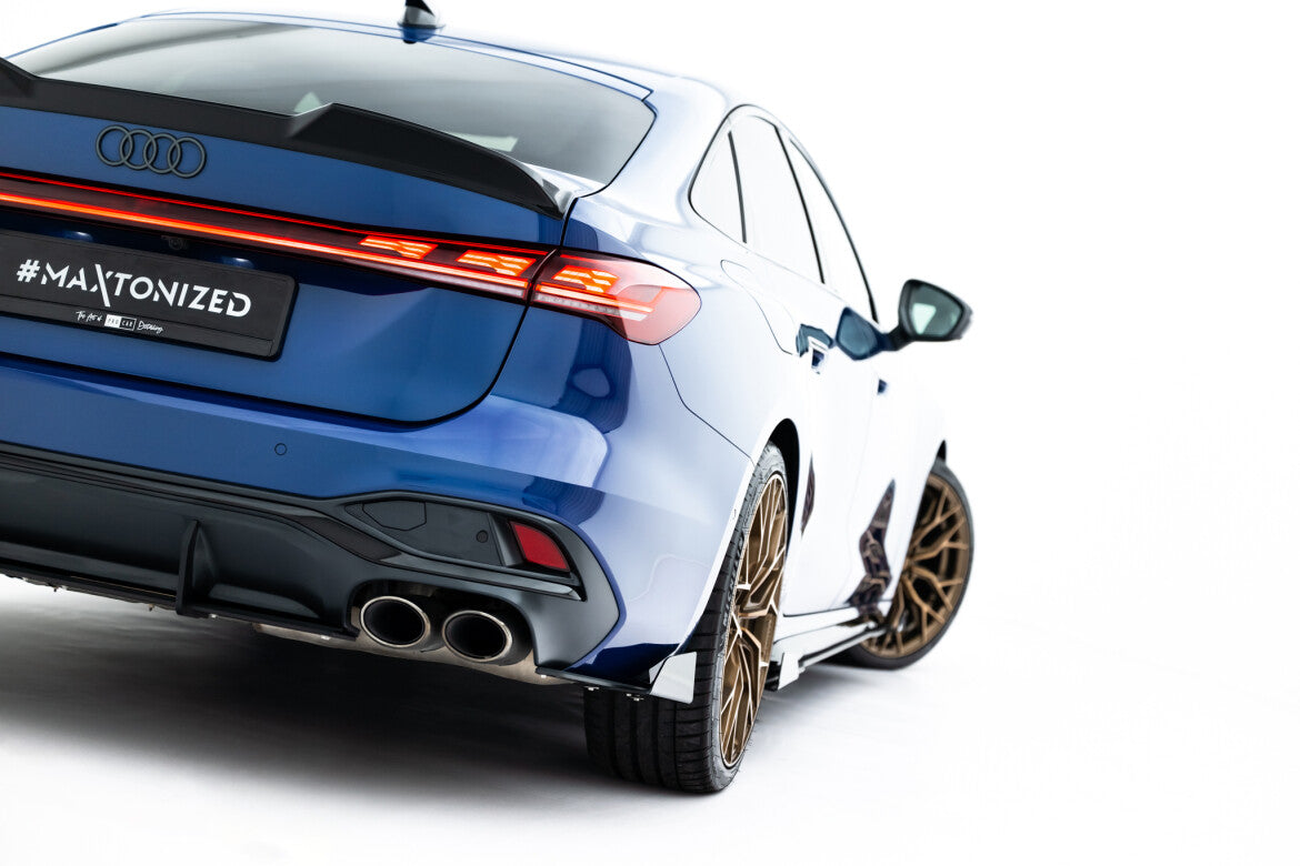 Street Pro Diffusor Flaps passend für Audi S5 Limousine / Avant B10 schwarz matt + Hochglanz Flaps
