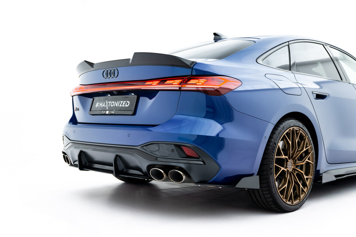 Street Pro Diffusor Flaps passend für Audi S5 Limousine / Avant B10 schwarz matt + Hochglanz Flaps