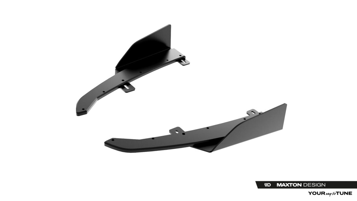 Street Pro Diffusor Flaps passend für Audi S5 Limousine / Avant B10 schwarz matt + Hochglanz Flaps