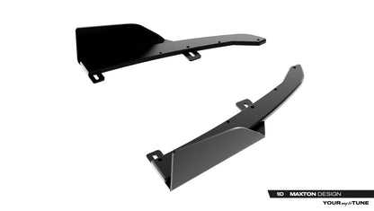 Street Pro Diffusor Flaps passend für Audi S5 Limousine / Avant B10 schwarz matt + Hochglanz Flaps