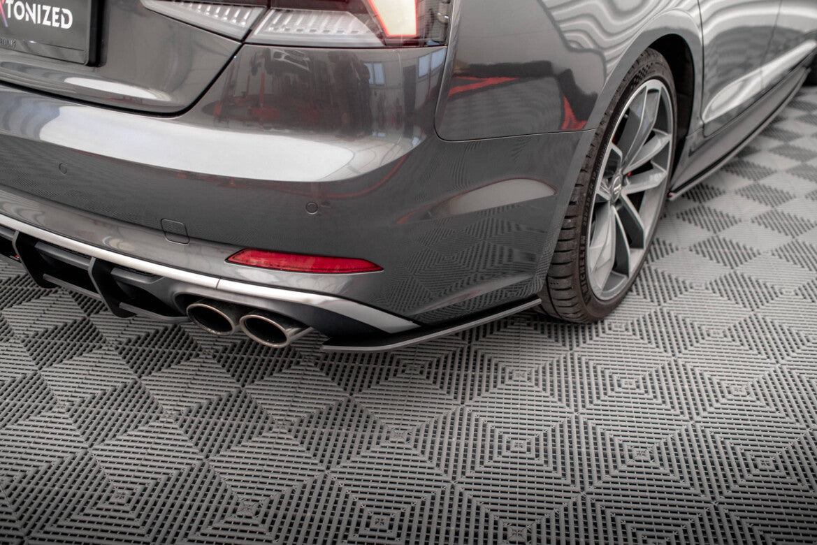 Street Pro Diffusor Flaps passend für Audi S5 Sportback F5 schwarz matt