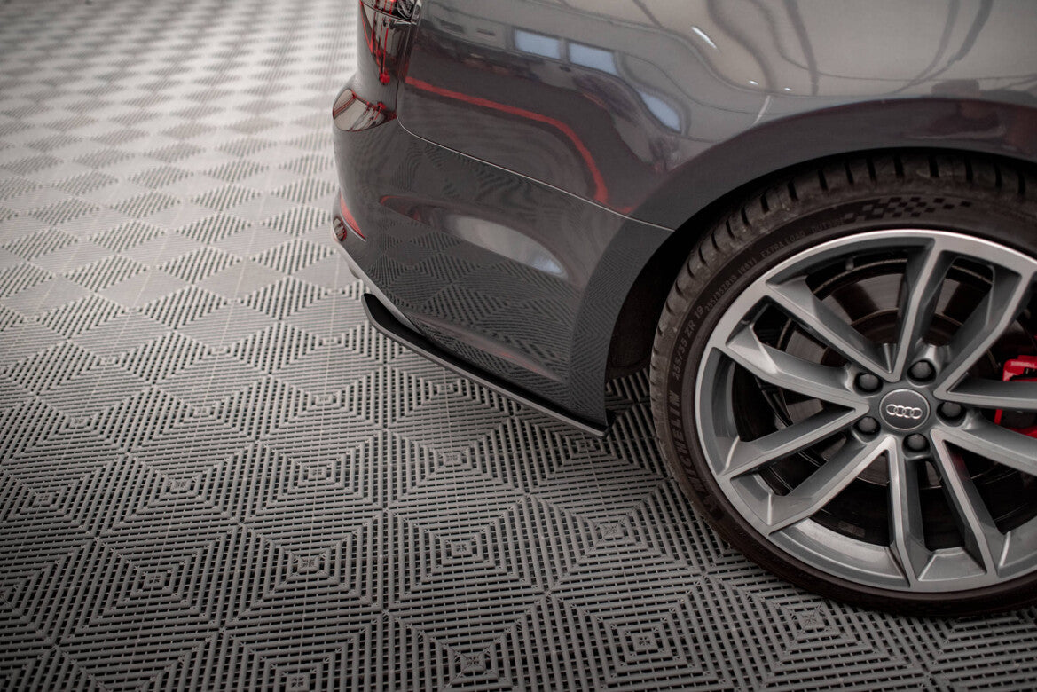 Street Pro Diffusor Flaps passend für Audi S5 Sportback F5 schwarz matt
