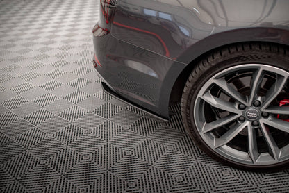 Street Pro Diffusor Flaps passend für Audi S5 Sportback F5 schwarz matt