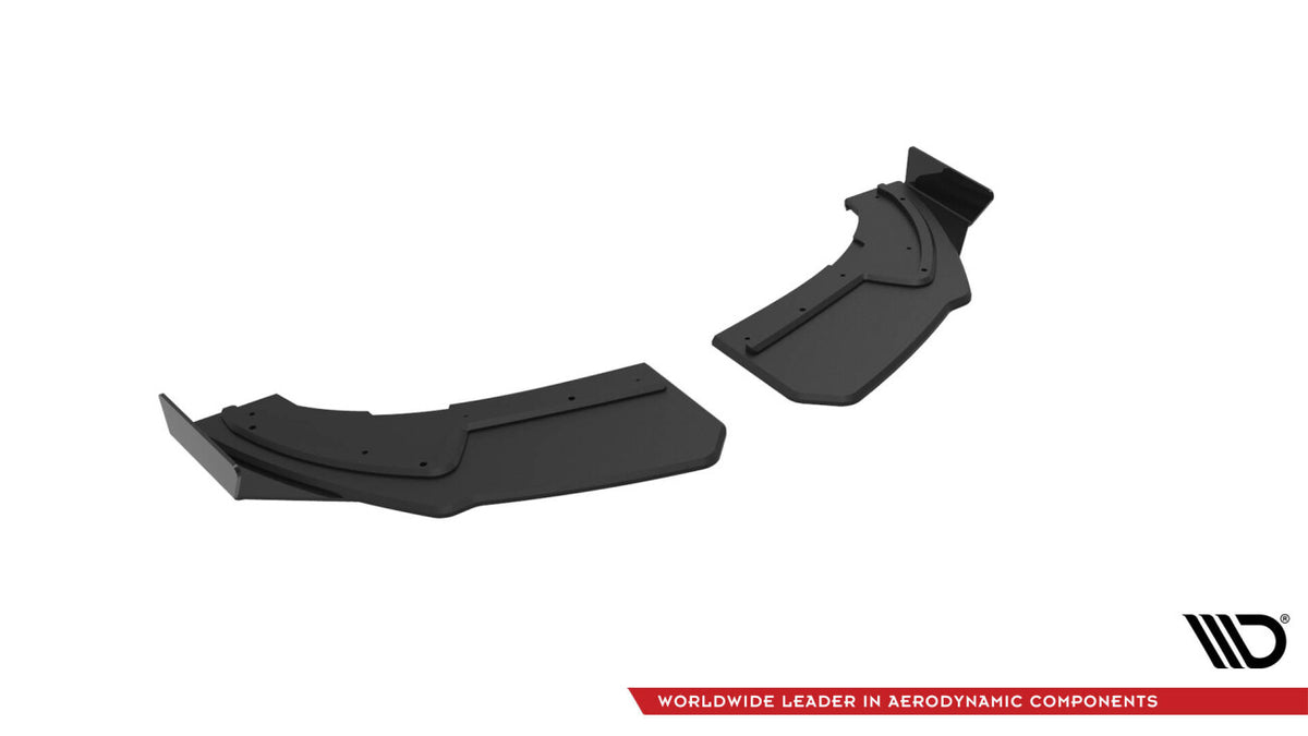 Street Pro Diffusor Flaps passend für Audi TT S-Line 8S schwarz matt + Hochglanz Flaps