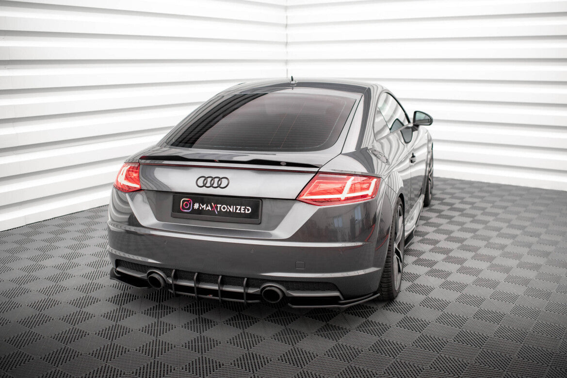 Street Pro Diffusor Flaps passend für Audi TT S-Line 8S schwarz matt