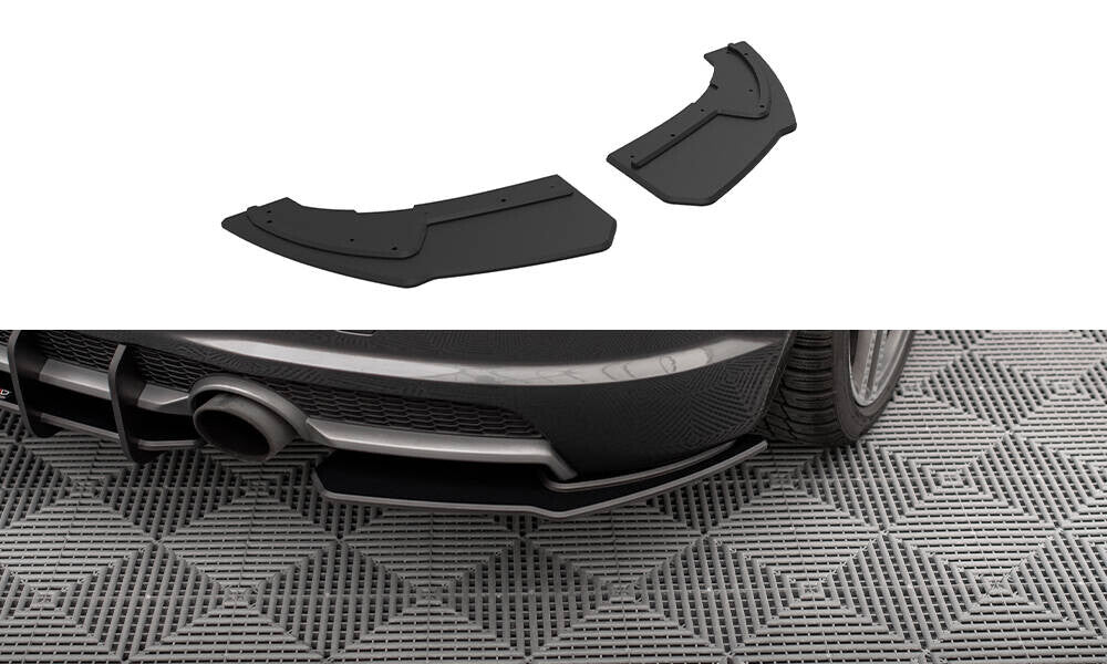 Street Pro Diffusor Flaps passend für Audi TT S-Line 8S schwarz matt