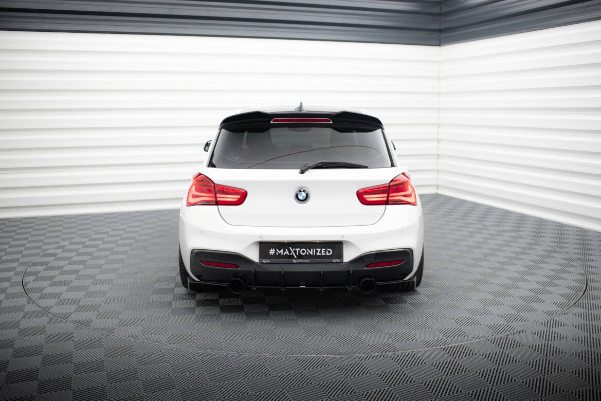 Street Pro Diffusor Flaps passend für BMW 1er F20/F21 M-Power FL schwarz matt